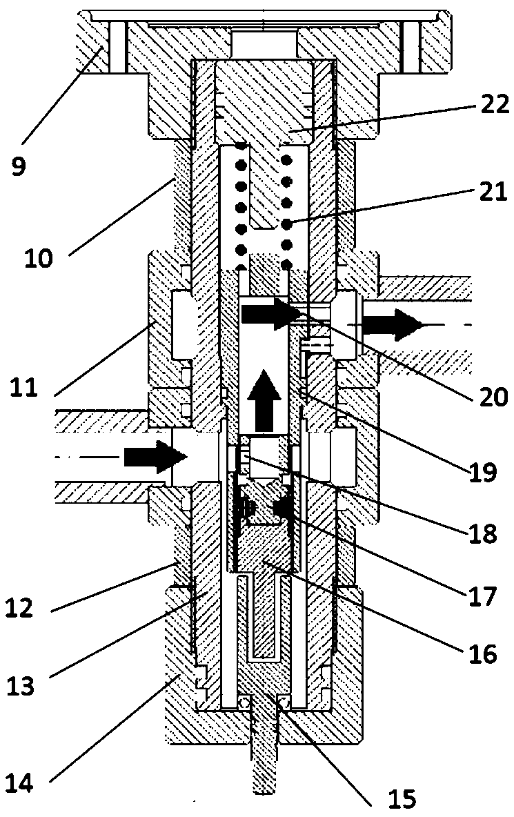 Miniaturized constant-flow water distribution structure and detection device with same