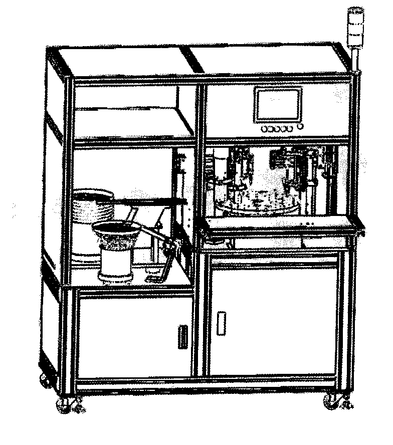 Automatic assembly machine for cooling fins and transistors