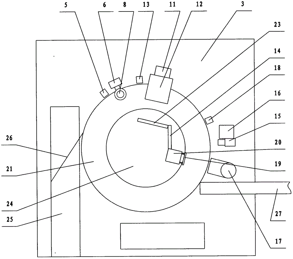 Sleeve cylinder surface inspection device