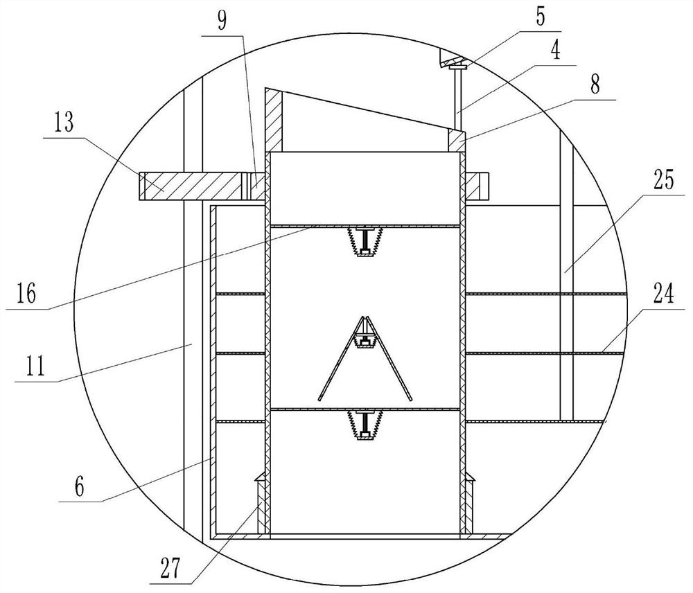 Lead raw material and shell separation device for lead-acid battery recycling