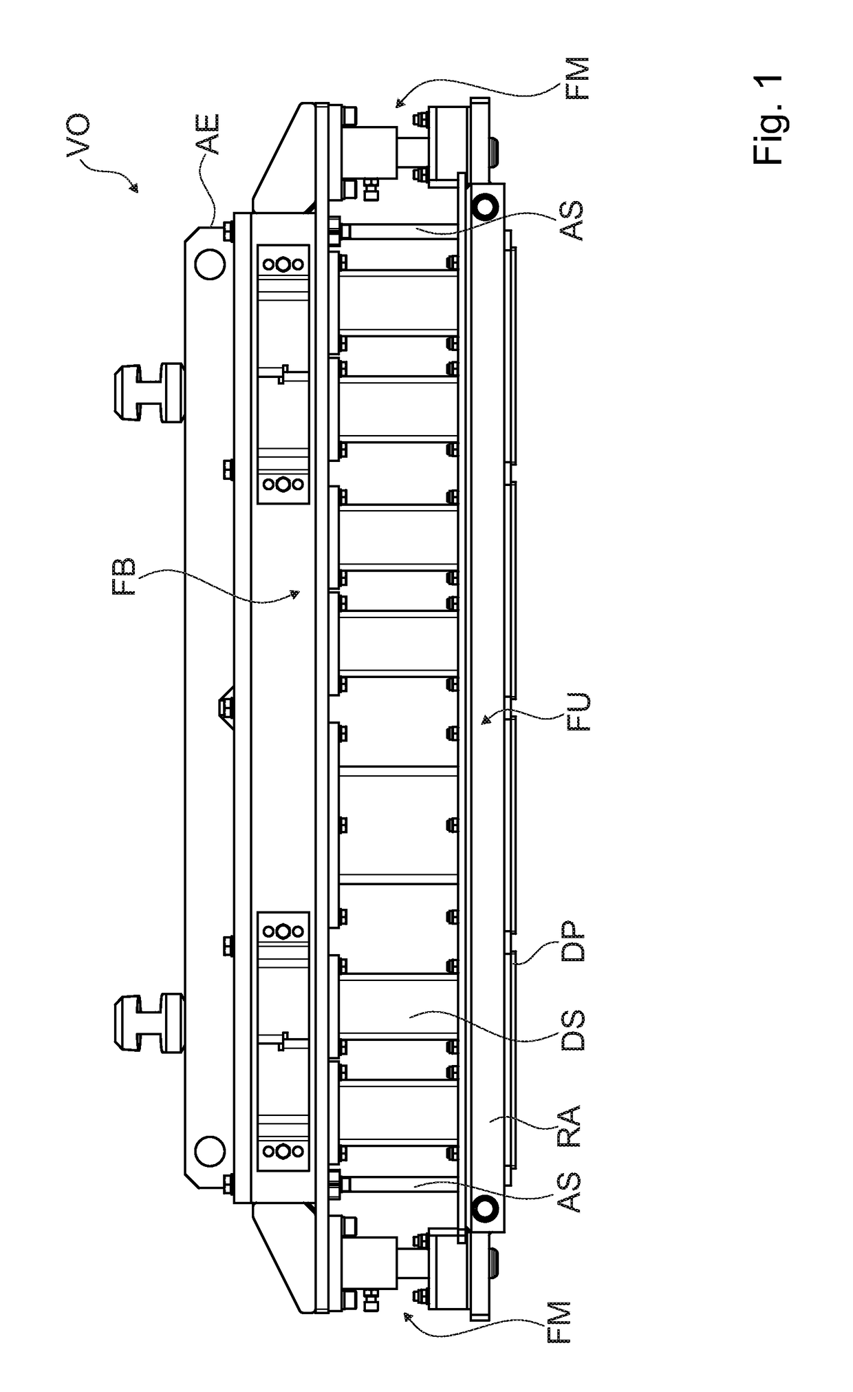 Apparatus for the production of molded concrete parts in a molding machine