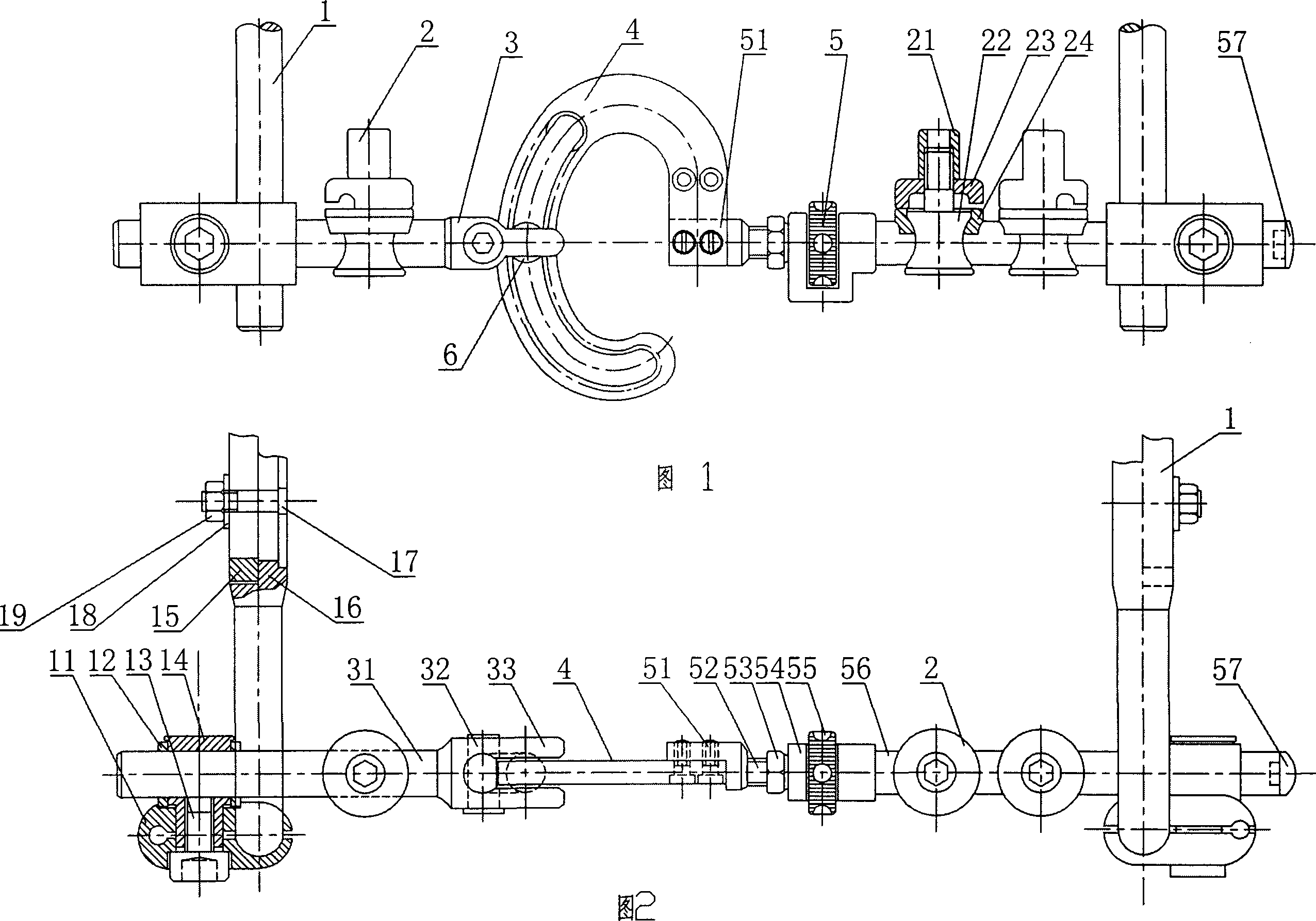 Functional external fixing rack for knee-joint