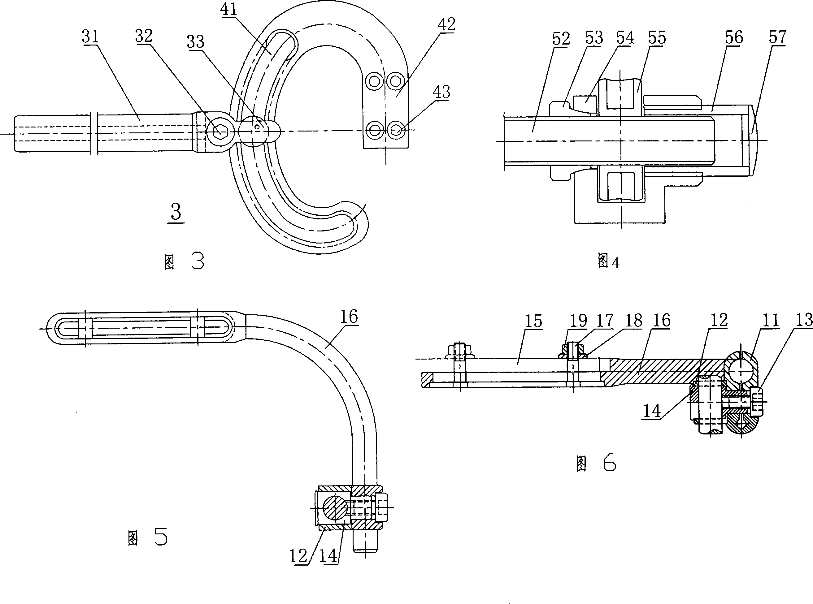 Functional external fixing rack for knee-joint