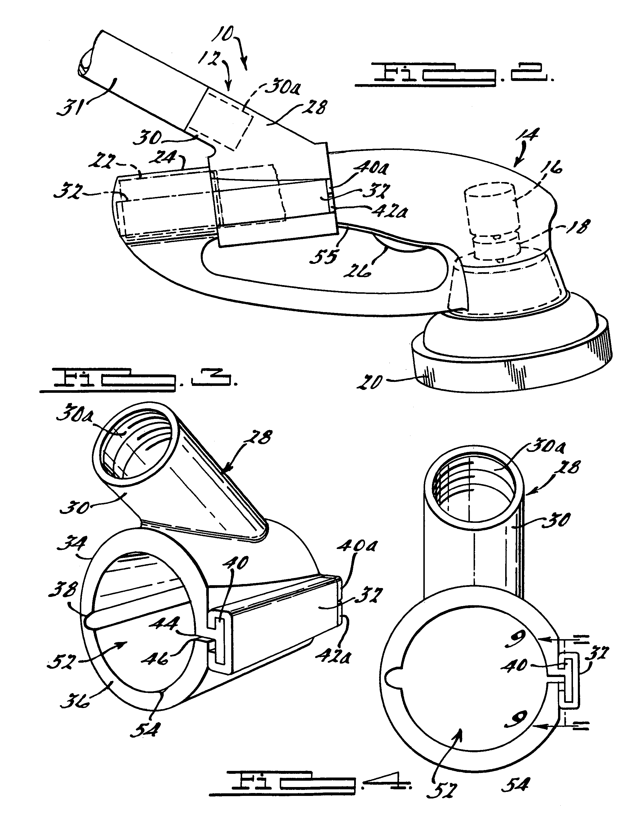 Motorized hand held cleaning tool with clamp on extension handle