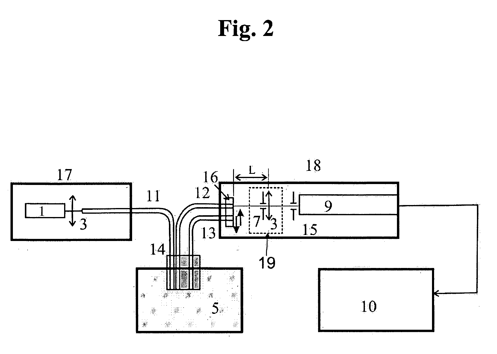 Method and apparatus for measuring particle sizes in a liquid field of the invention