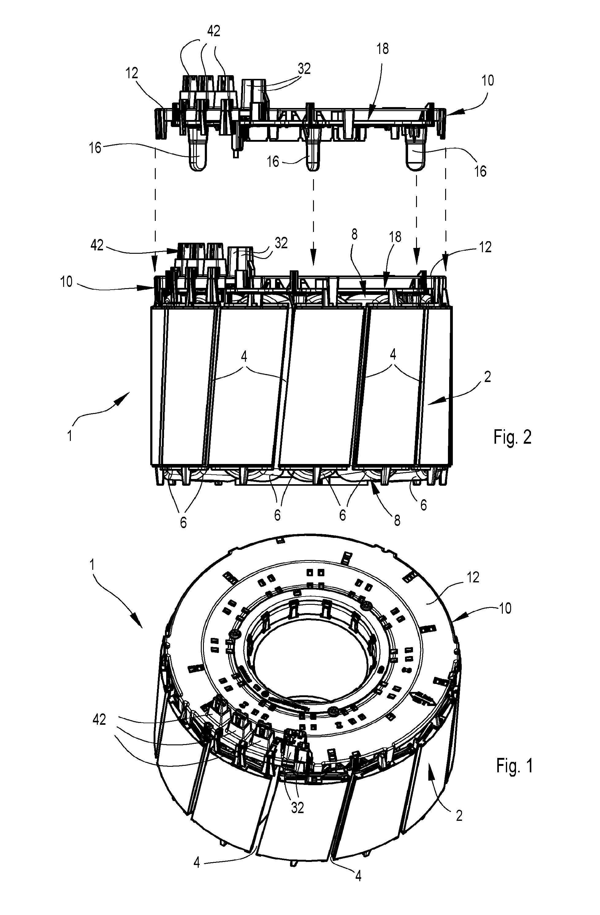 Stator arrangement for an electric motor