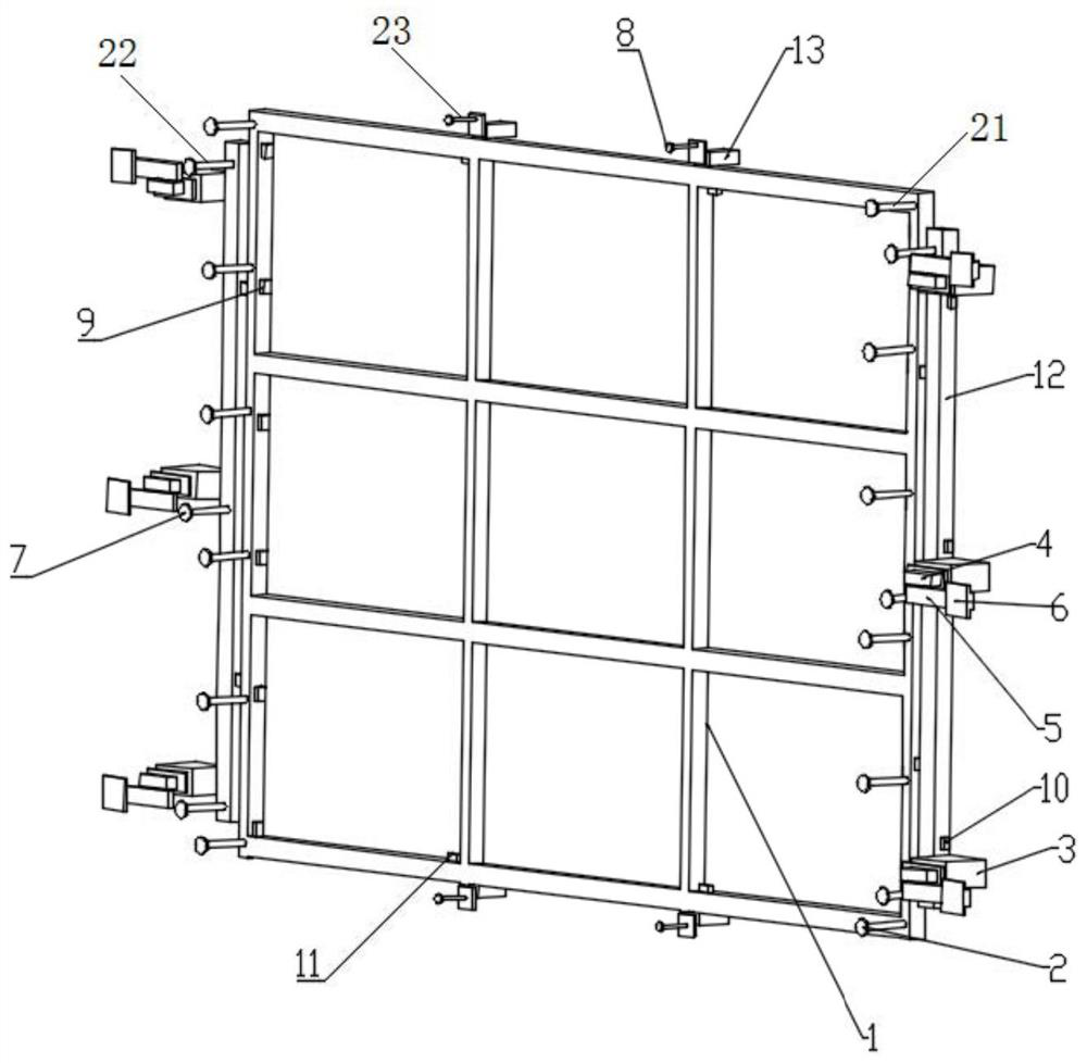 Glass plate and glass paper clamping device and method