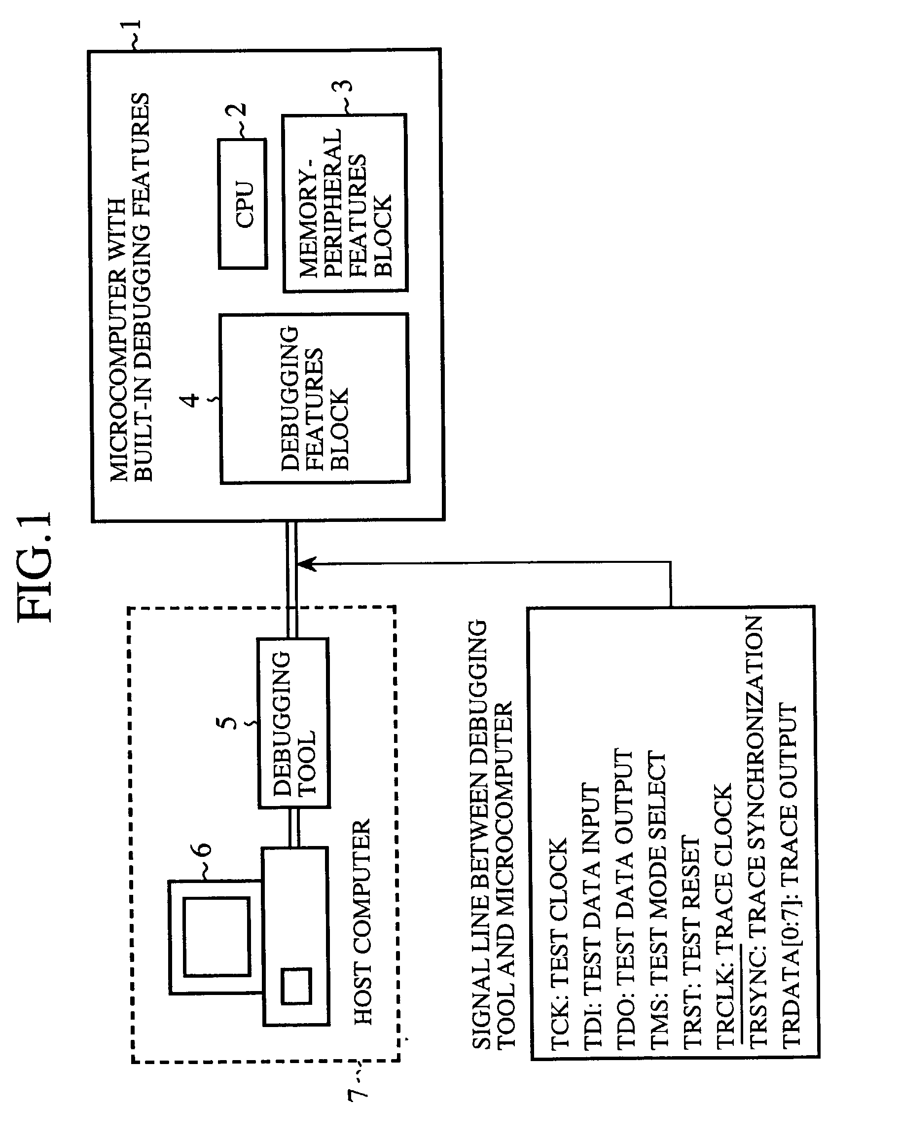 Microcomputer and debugging system