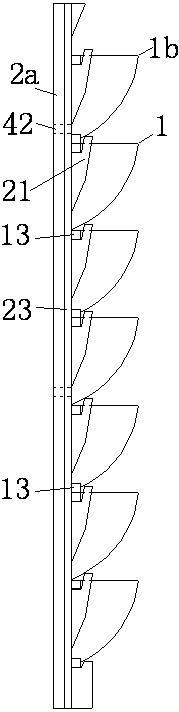 Swallow nest type vertical greening method