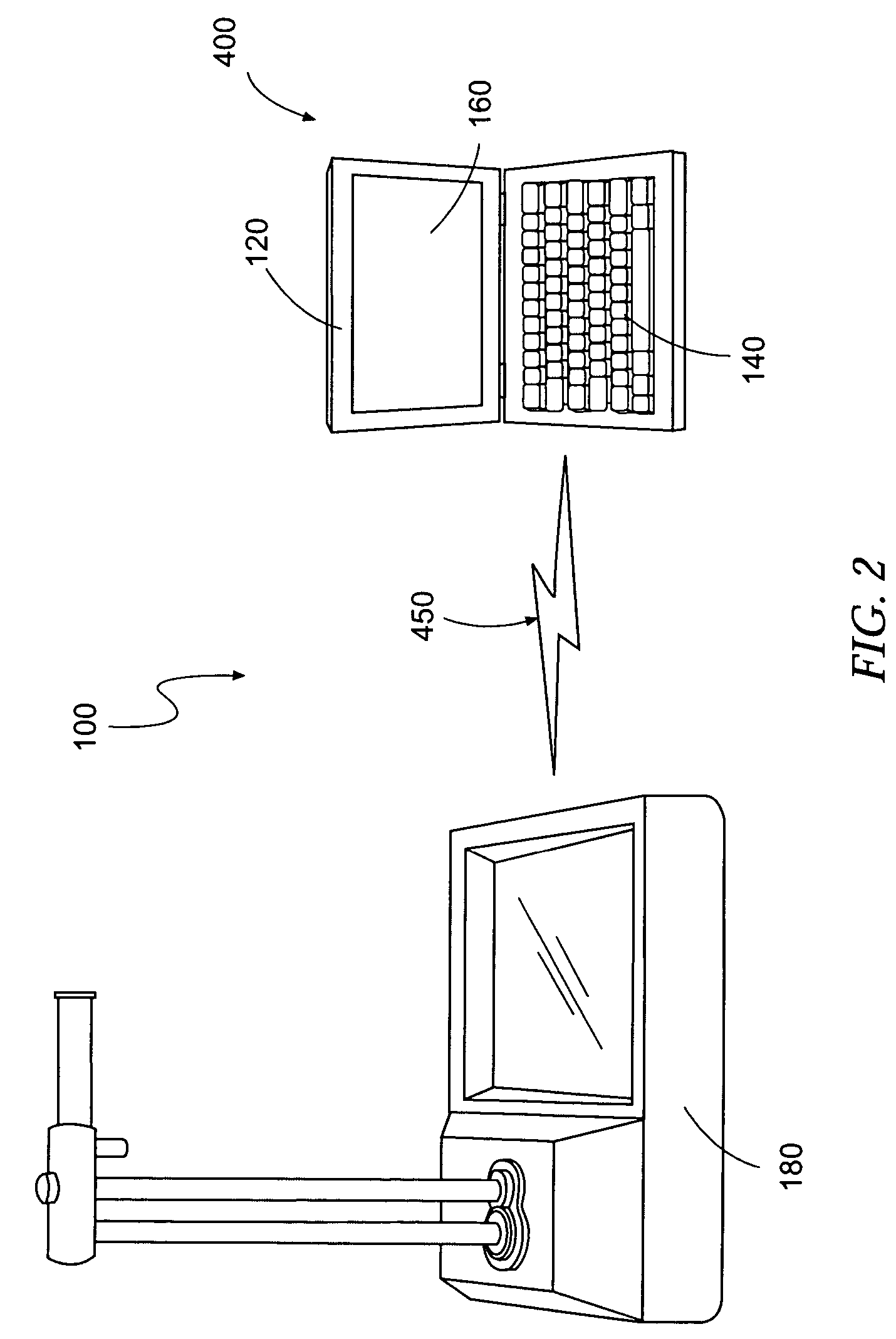 Paving-related measuring device incorporating a computer device and communication element therebetween and associated method