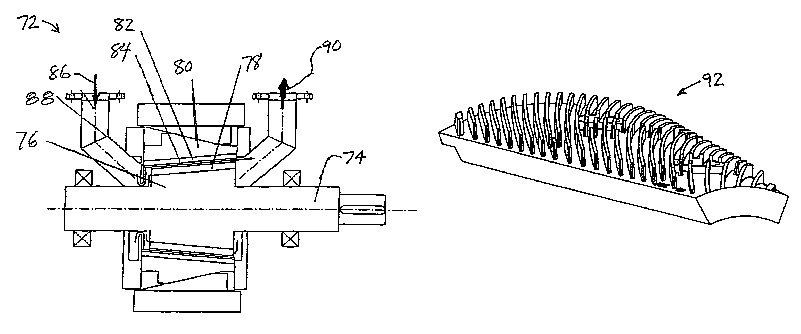 Conical refiner plates with logarithmic spiral type bars