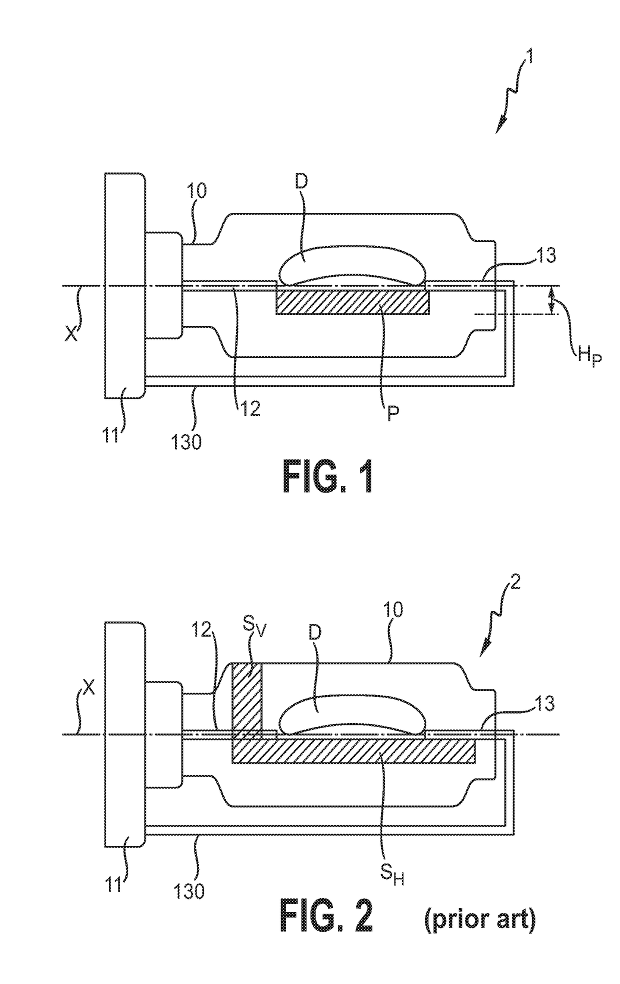 Gas-discharge lamp for a vehicle headlamp