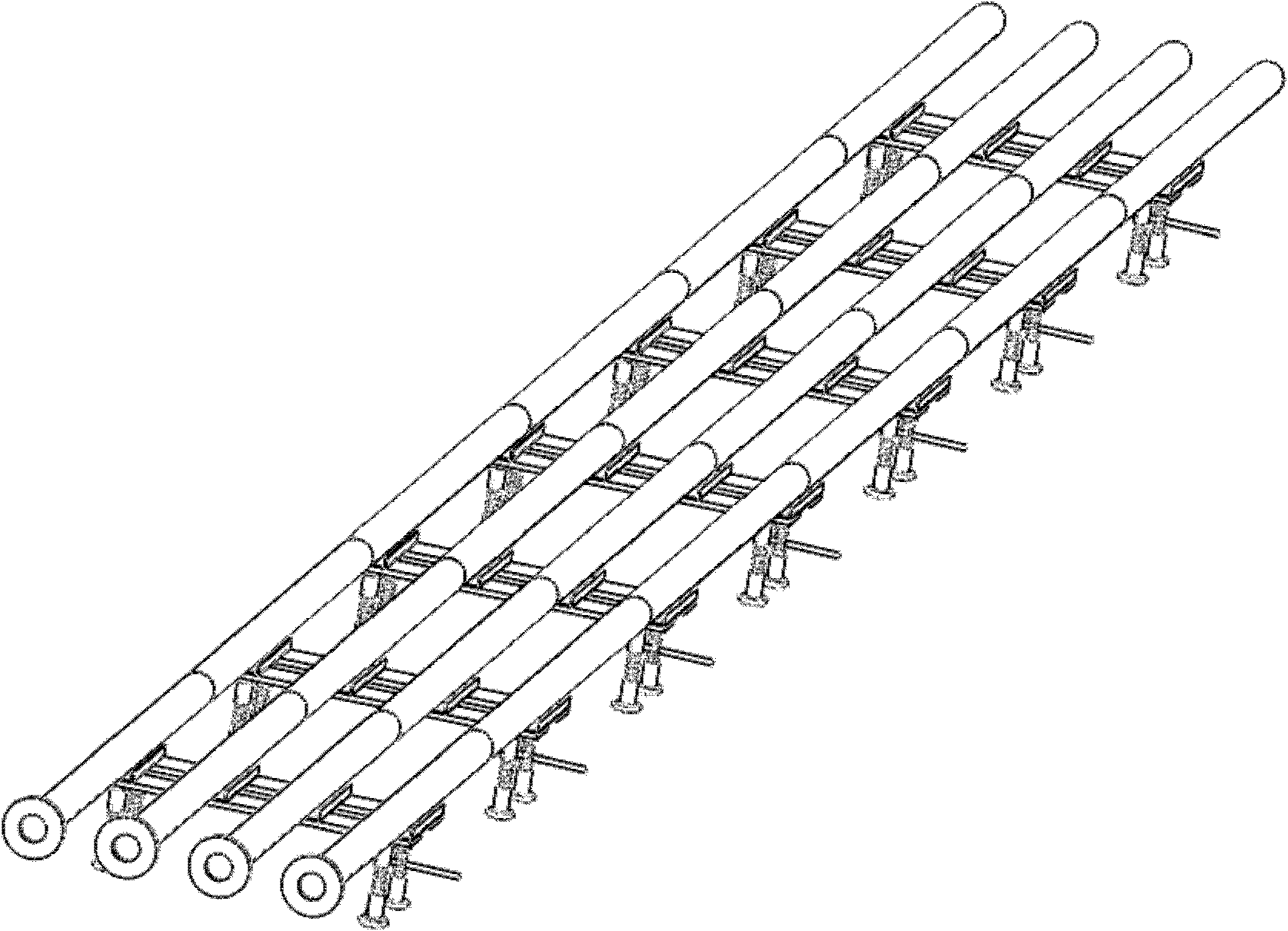 A method and device for testing the frictional resistance coefficient of the inner wall of a pipeline