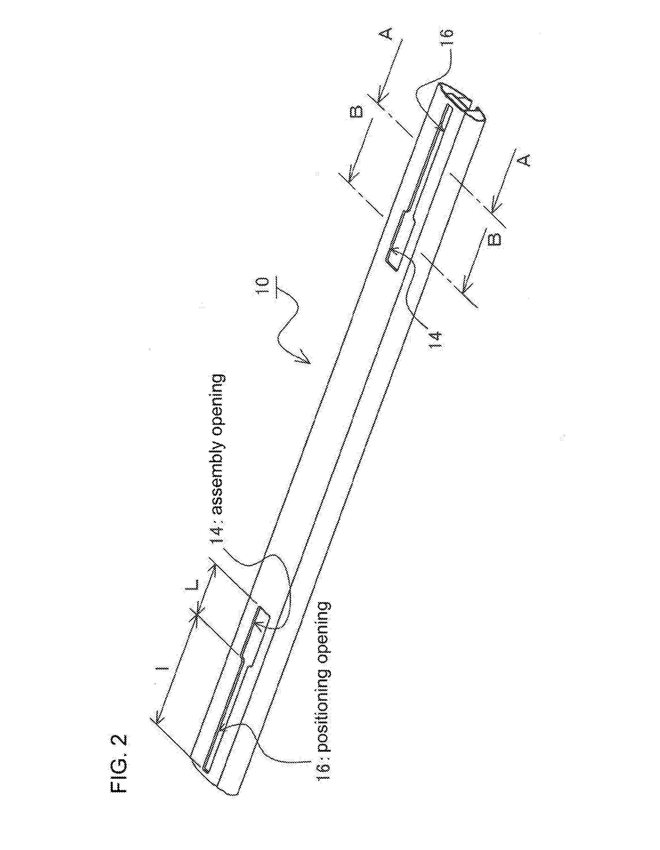 Carrier bar and carrier bar assembly structure