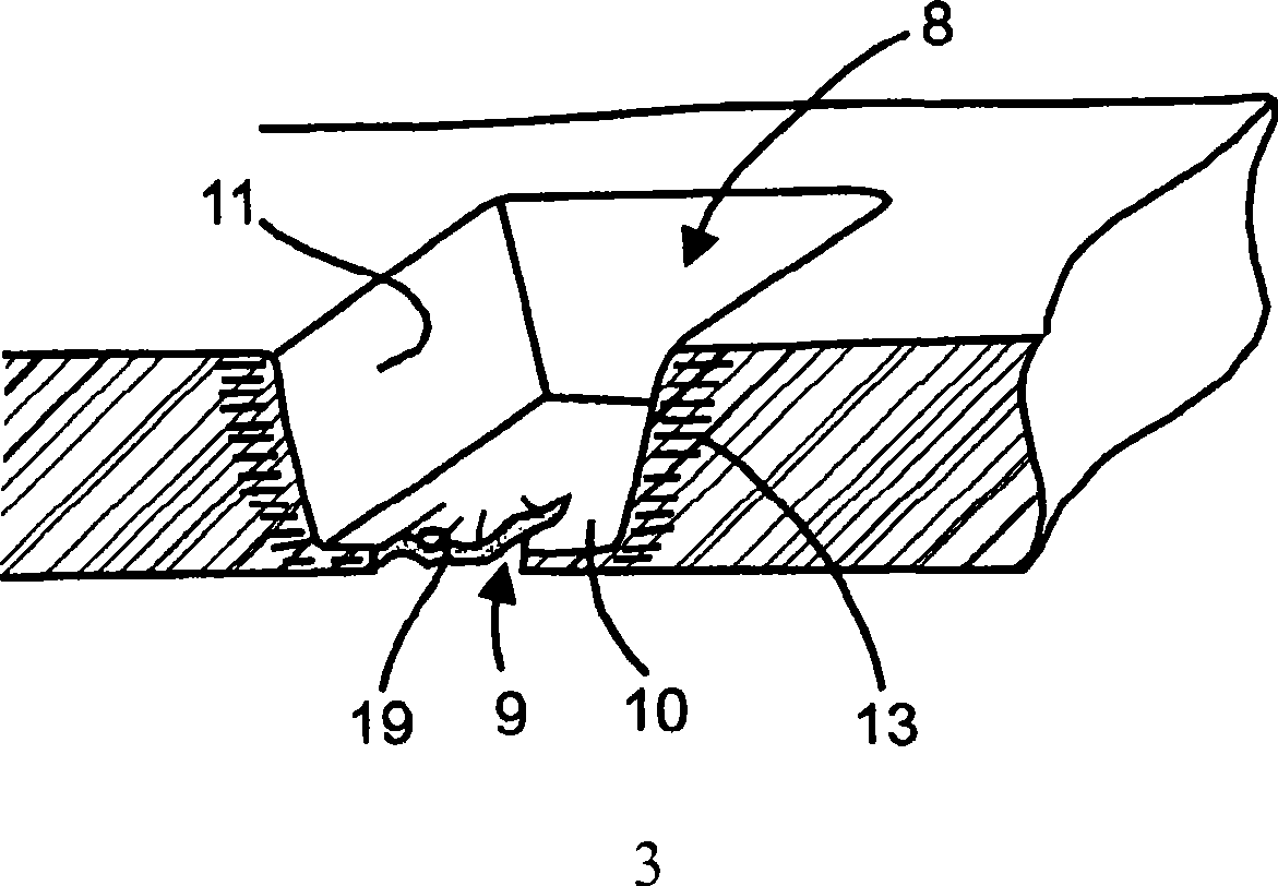 Sound-absorbing insulation part having hardening embossings