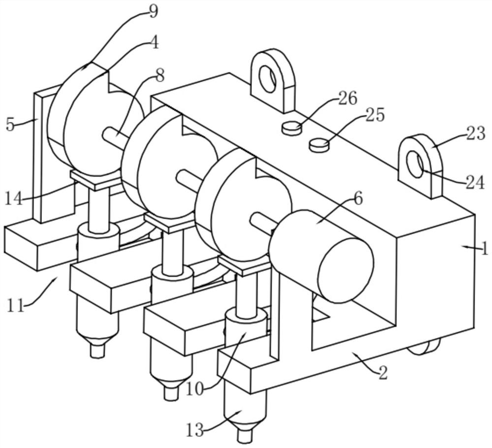 Electronic component gluing device