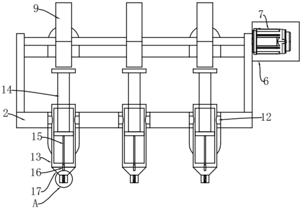 Electronic component gluing device