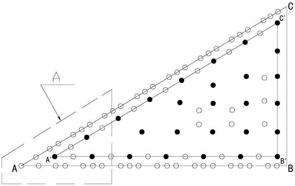 Blast construction method of orientation window of thick-wall brick chimney