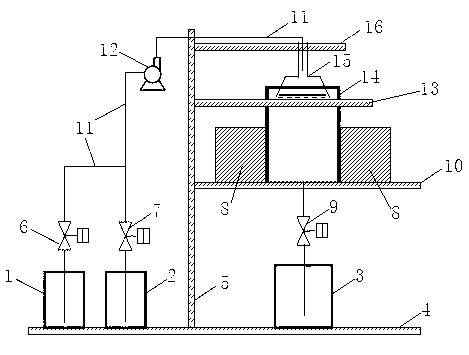 Integrated device and method used for detecting COD (Chemical Oxygen Demand) and cleaning cuvette automatically