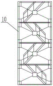 Combined structure and application method of viaduct vase pier formwork support