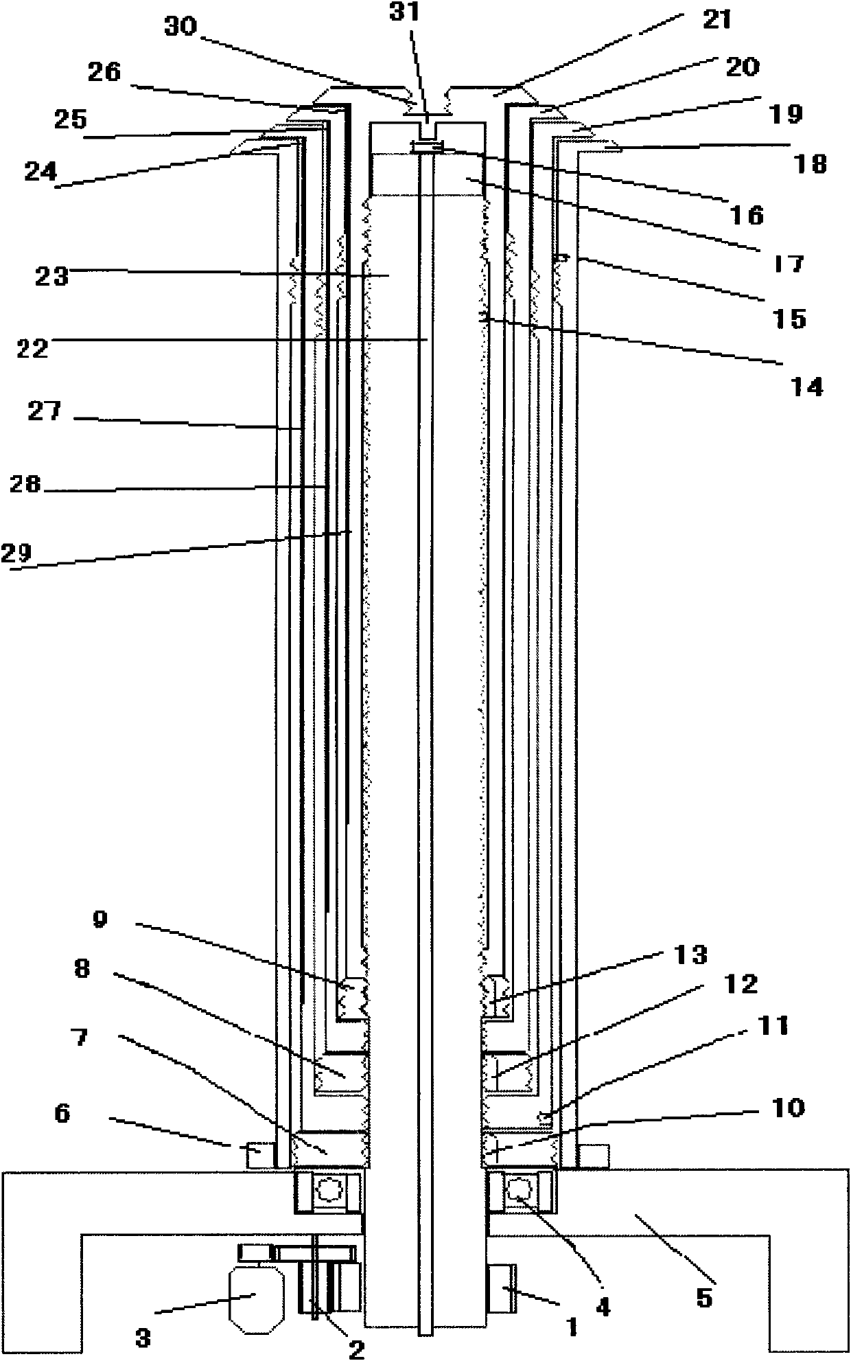 Electric spiral lifting rod