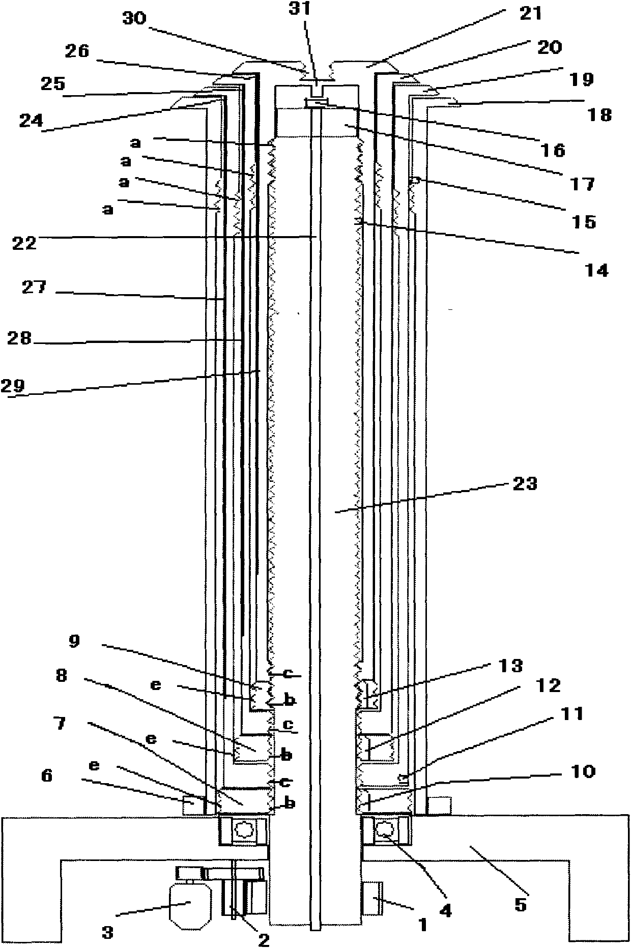 Electric spiral lifting rod