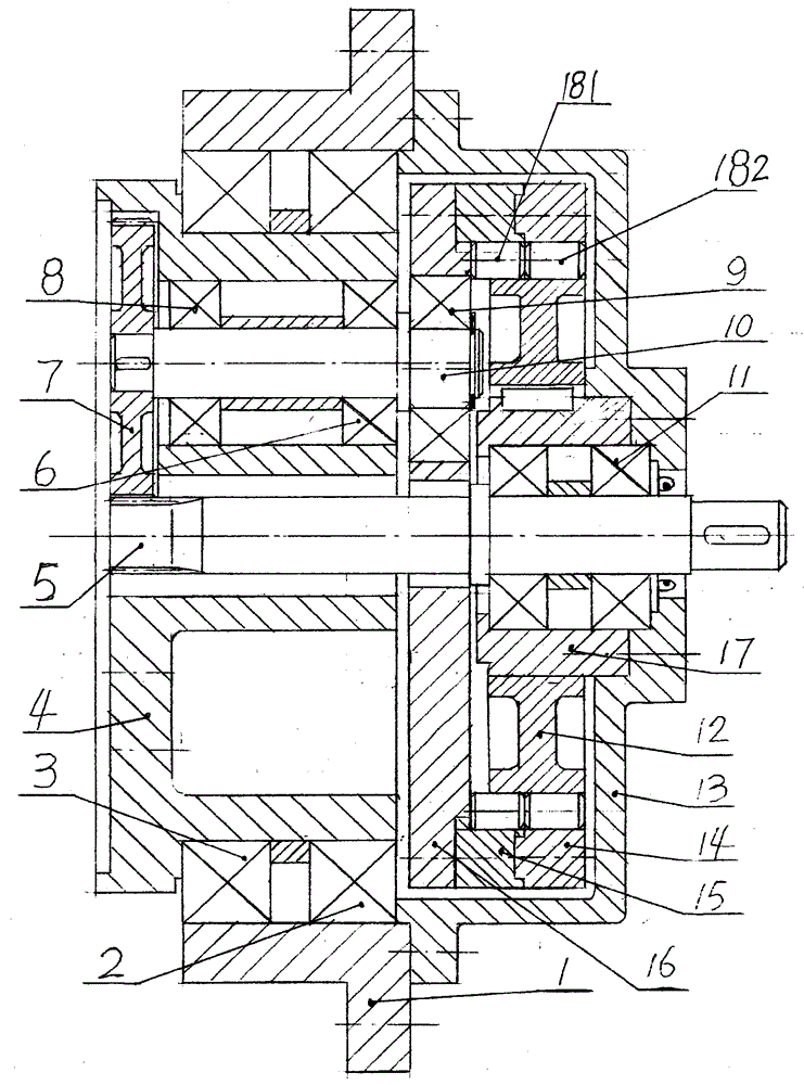 Carrying welding robot planet cycloid decelerator