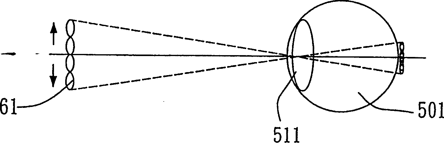 Double block refraction imaging display machine