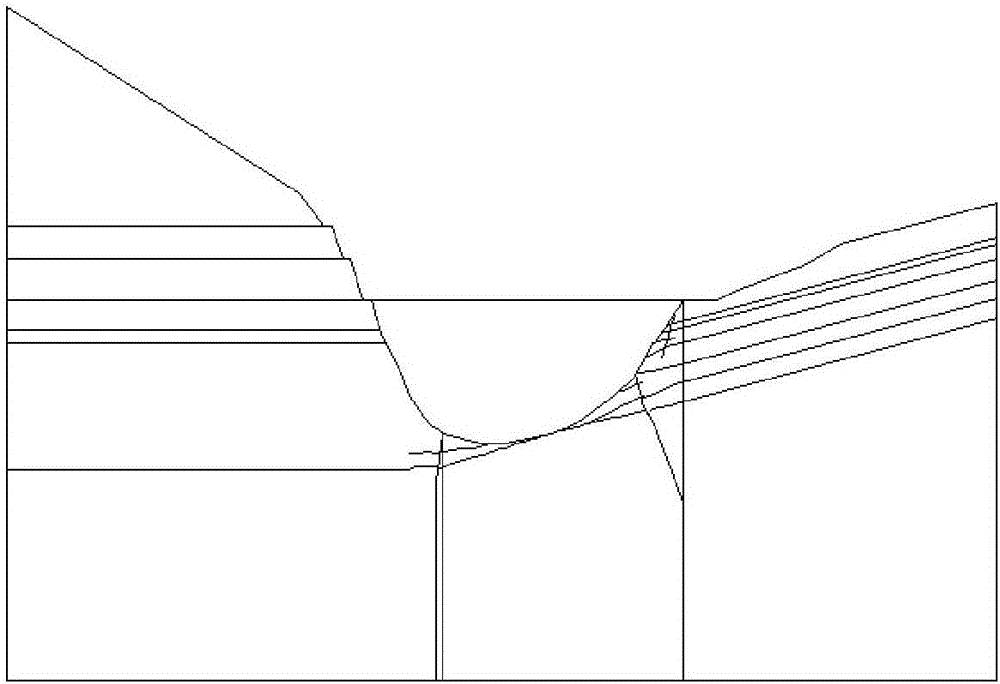 Automatic generation method of three-dimensional arch dam mesh model capable of simulating whole process from excavation to operation