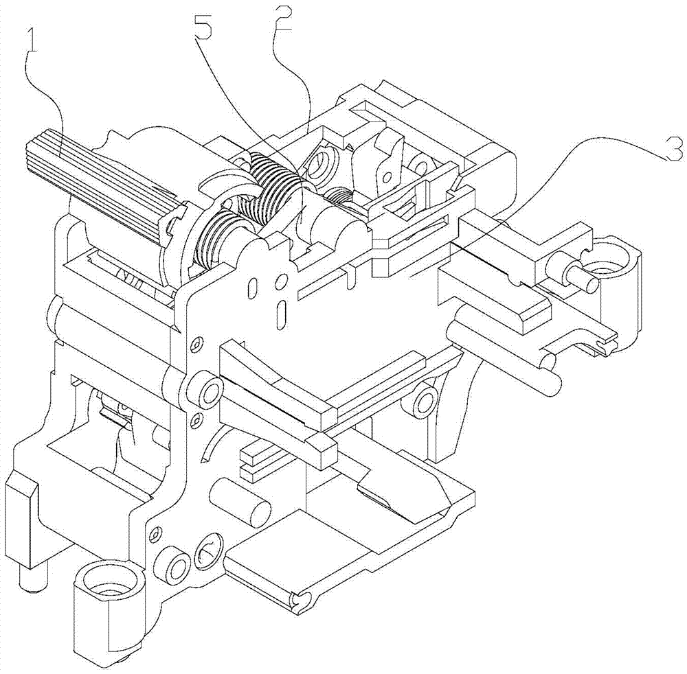 Action mechanism for residual current operated circuit board to use