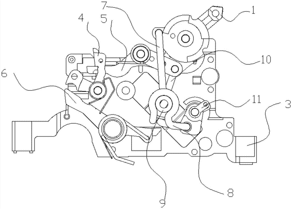 Action mechanism for residual current operated circuit board to use