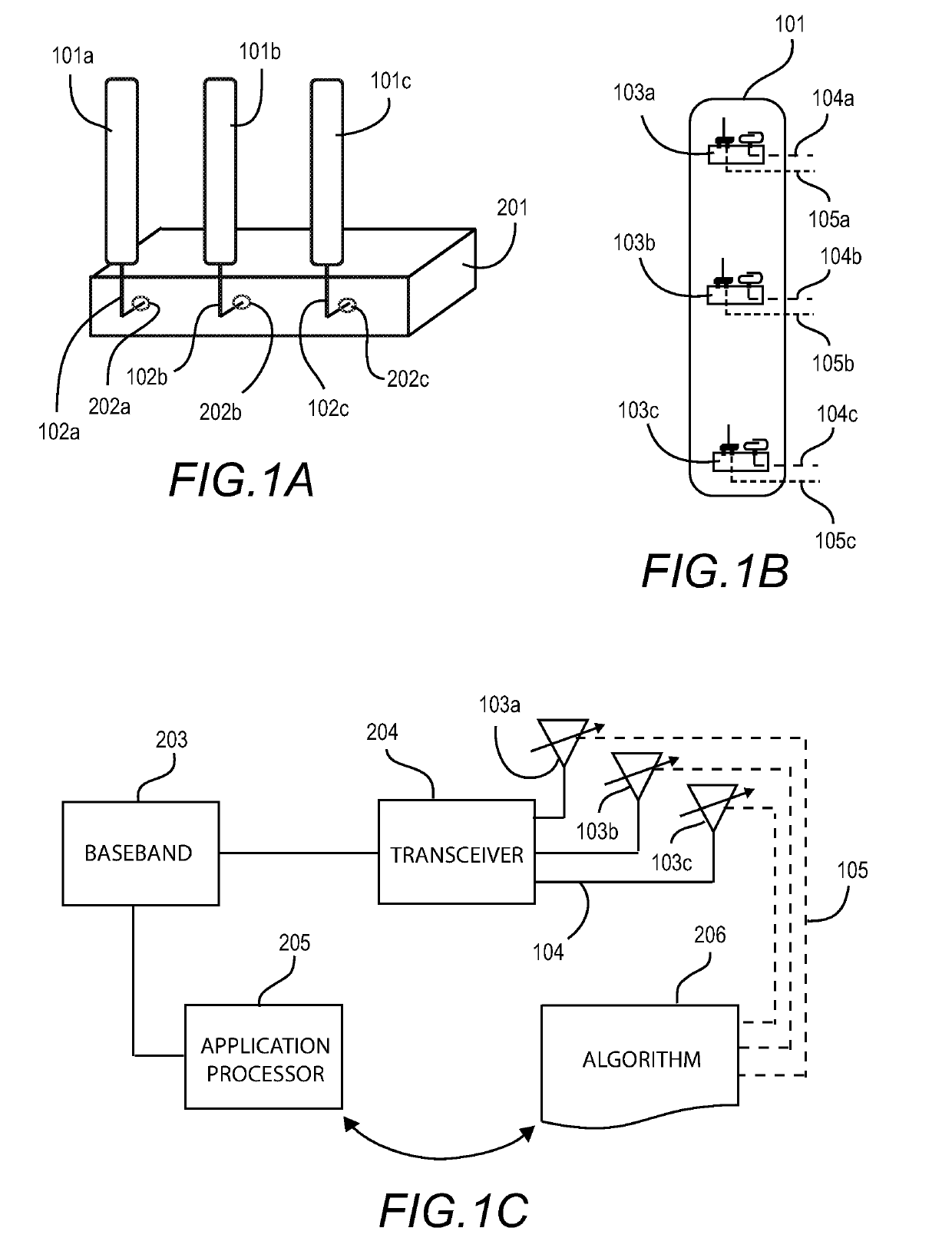 Beam steering techniques for external antenna configurations