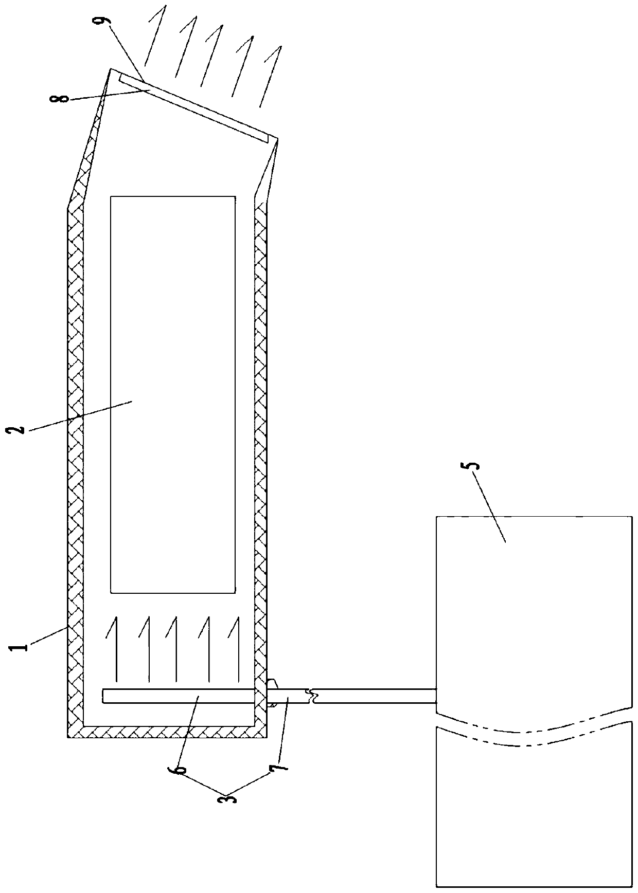 Furnace infrared thermometer shield protection device