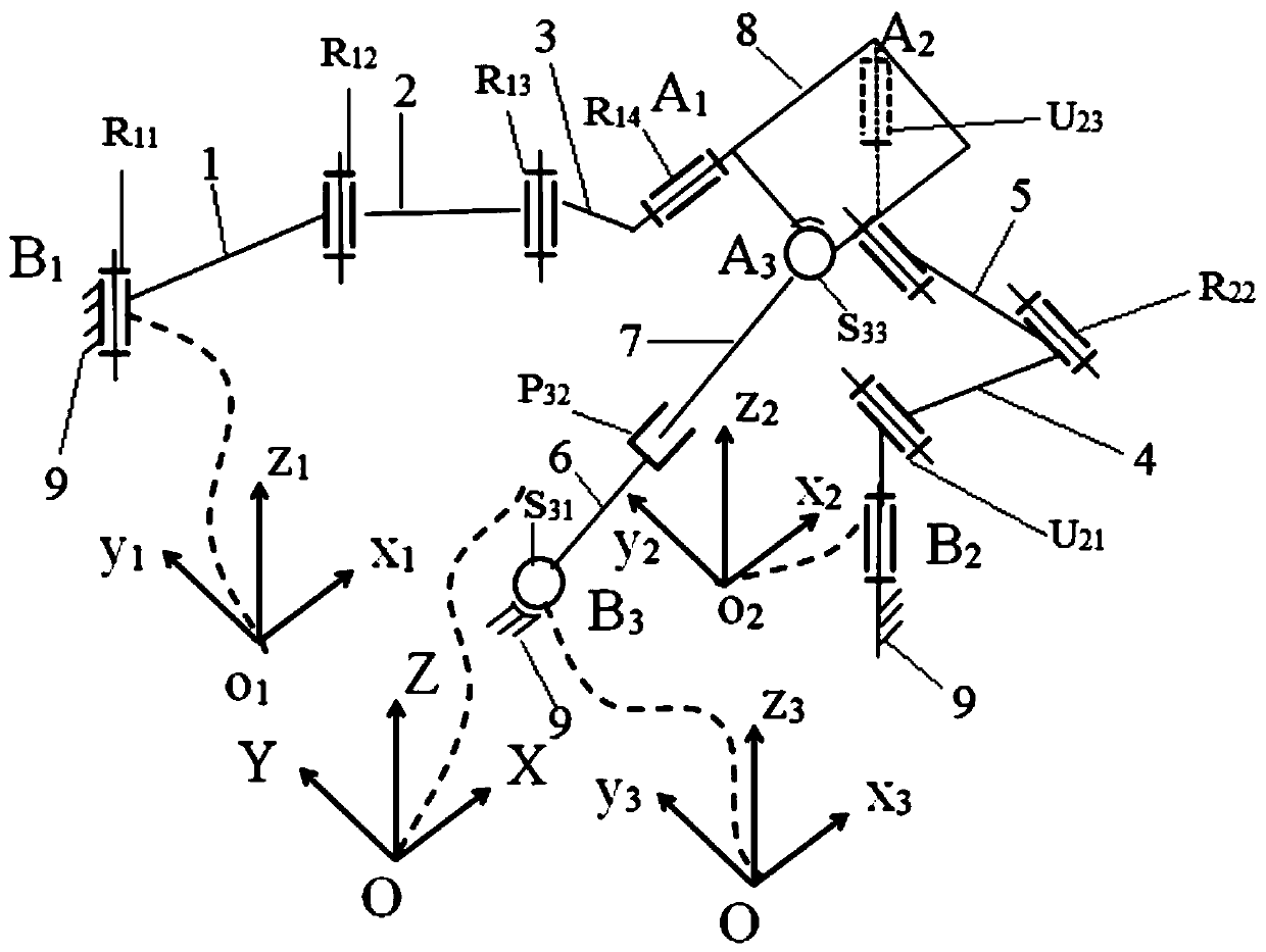 Parallel Mechanism with Two Movement Modes 2r1t and 2t1r