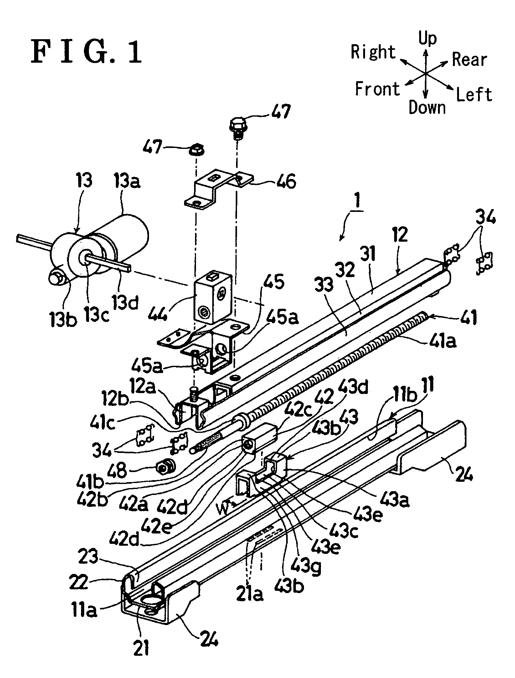 Power seat slide apparatus for a vehicle