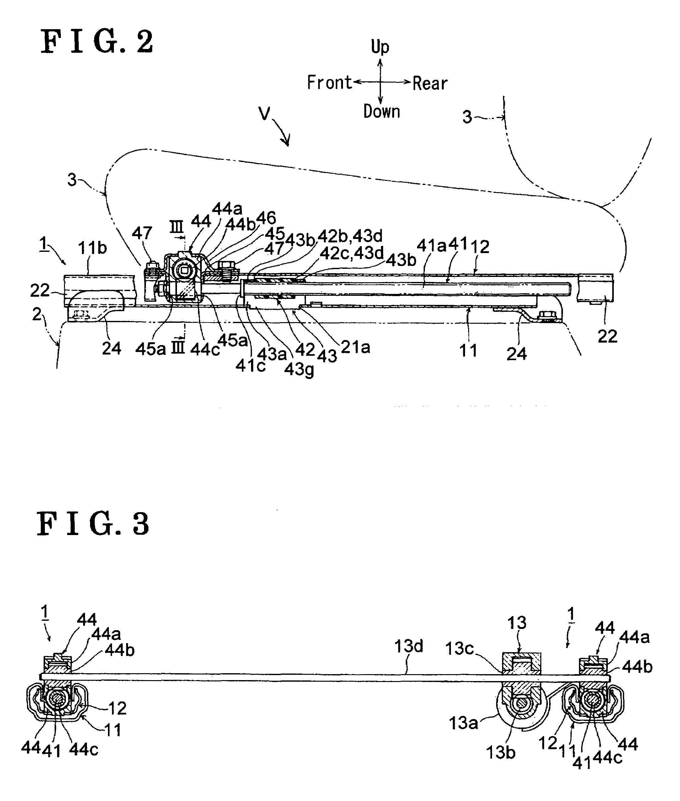 Power seat slide apparatus for a vehicle