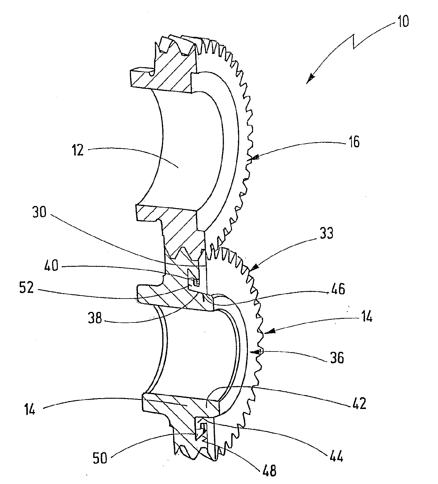 Rattle-free component pairing