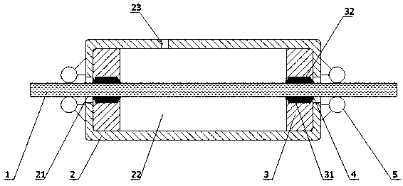 Lubricating device for steel wire rope