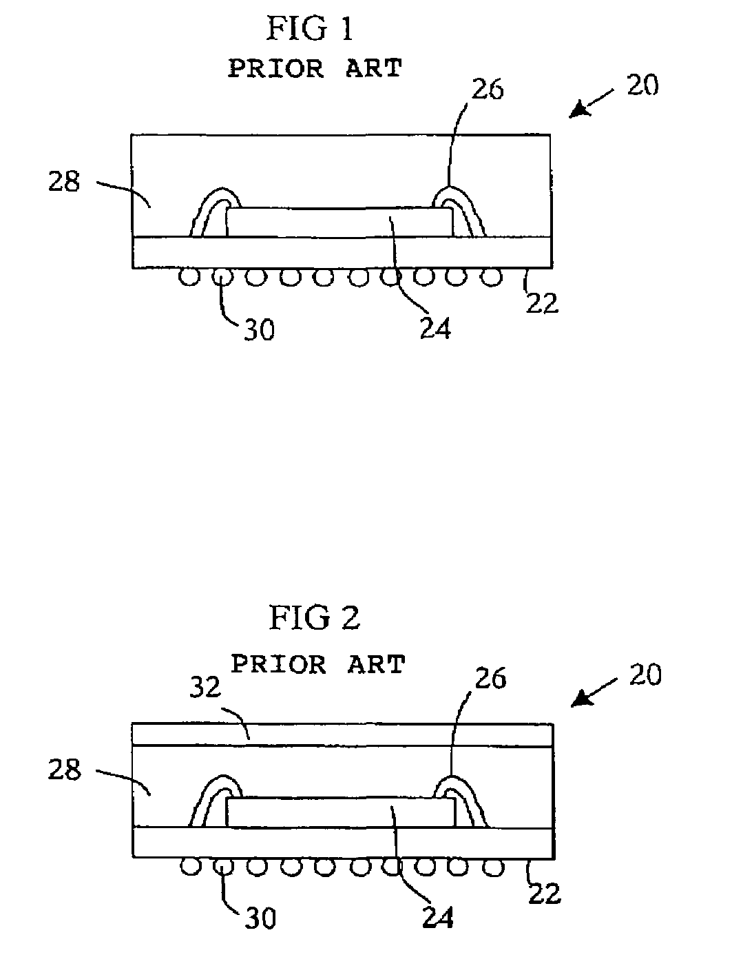 Ball grid array package and process for manufacturing same