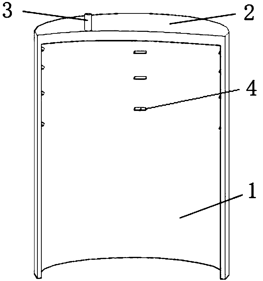 Barrel-shaped foundation capable of weakening soil plug phenomenon