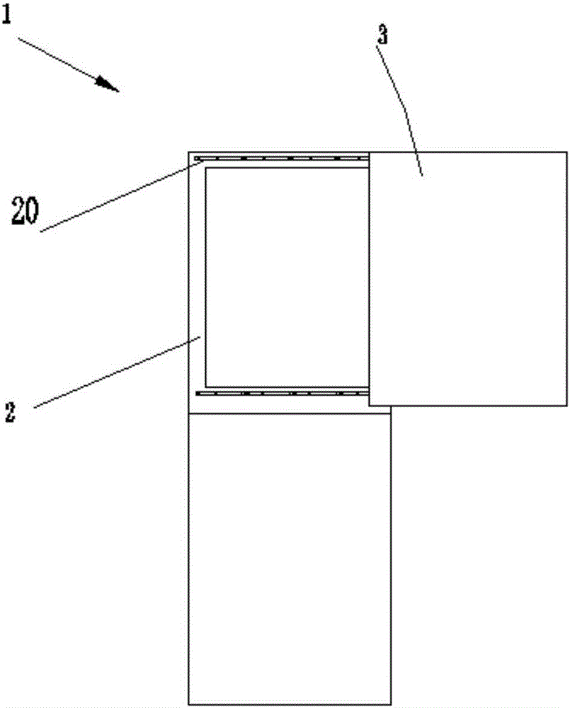 Refrigerator with sliding side opening door