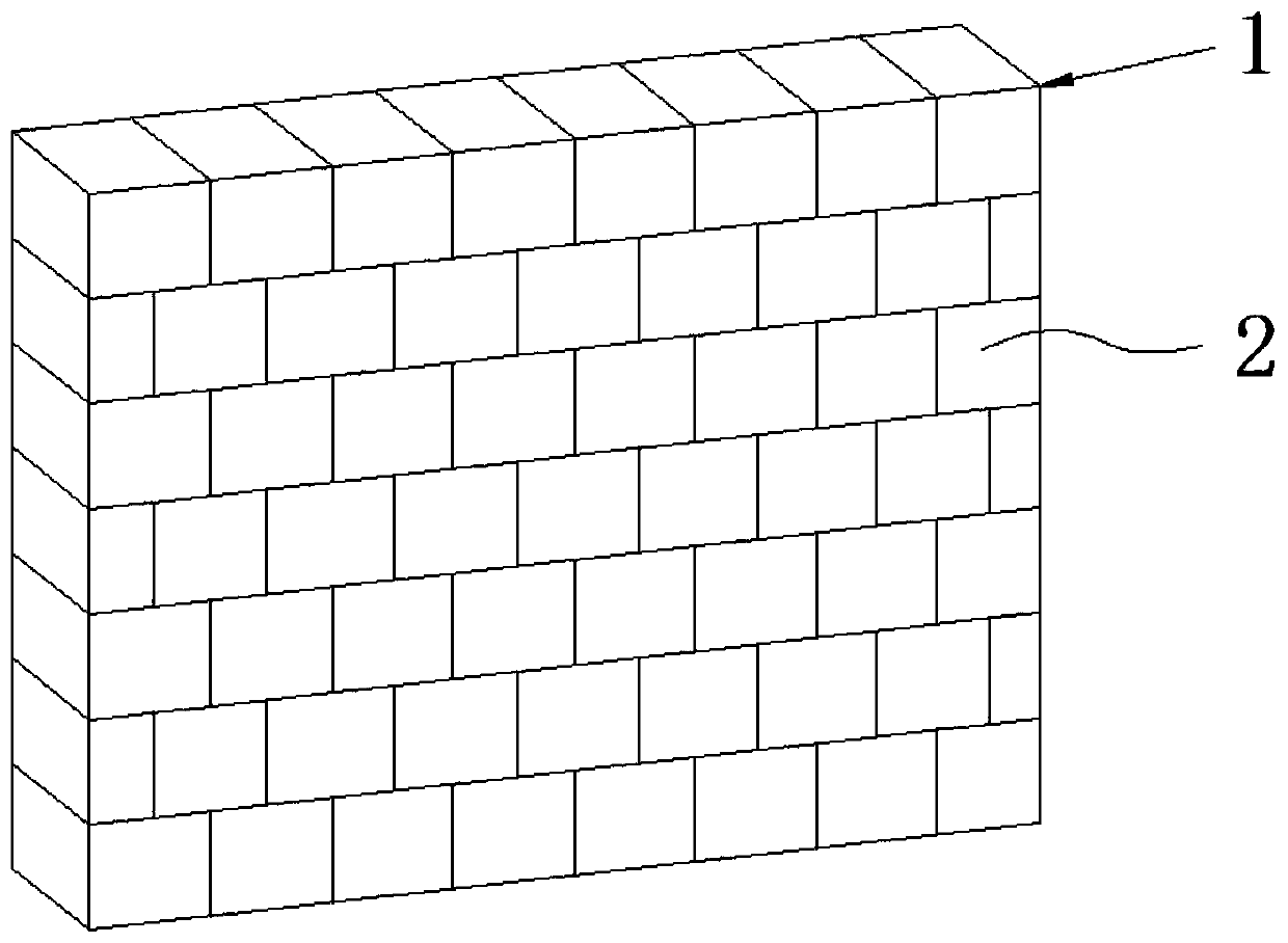 Building nonbearing wall body and forming method thereof