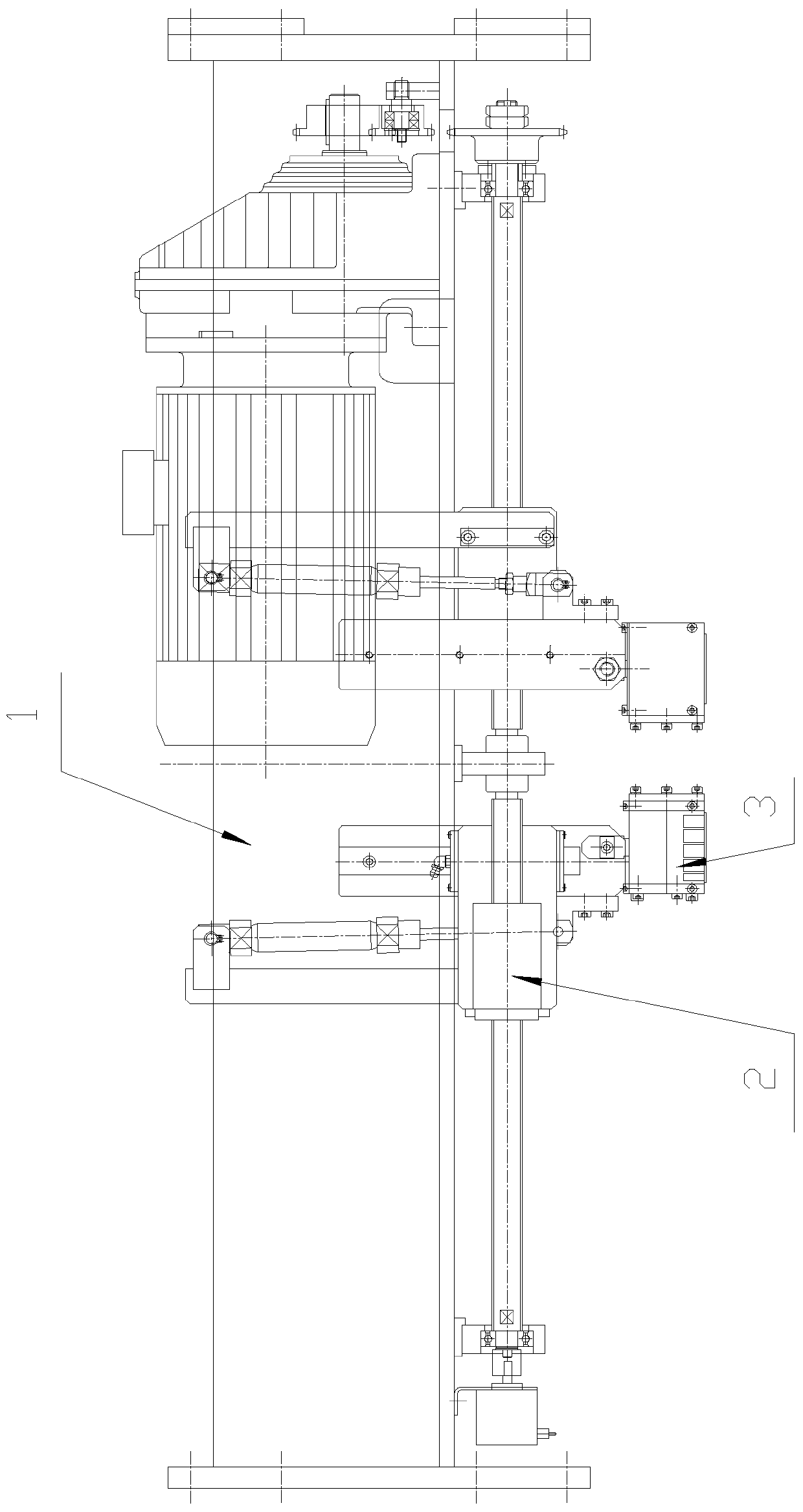 Knife upper device for tire trimming machine