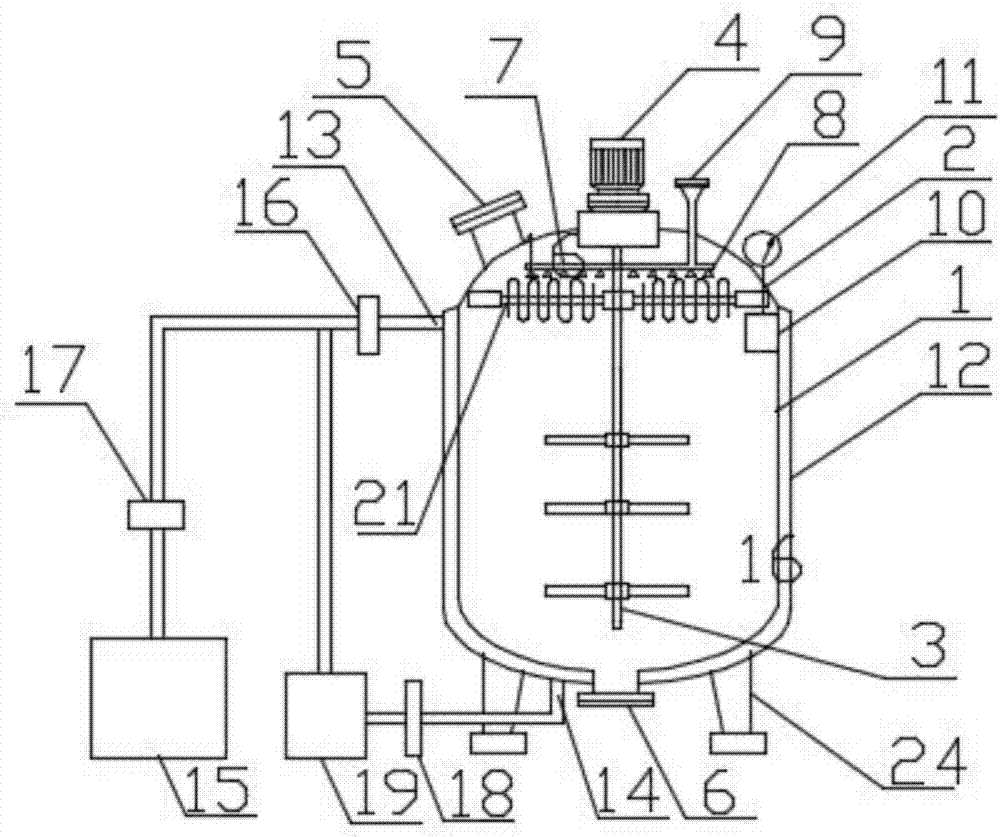 Multifunctional steam heating reaction kettle