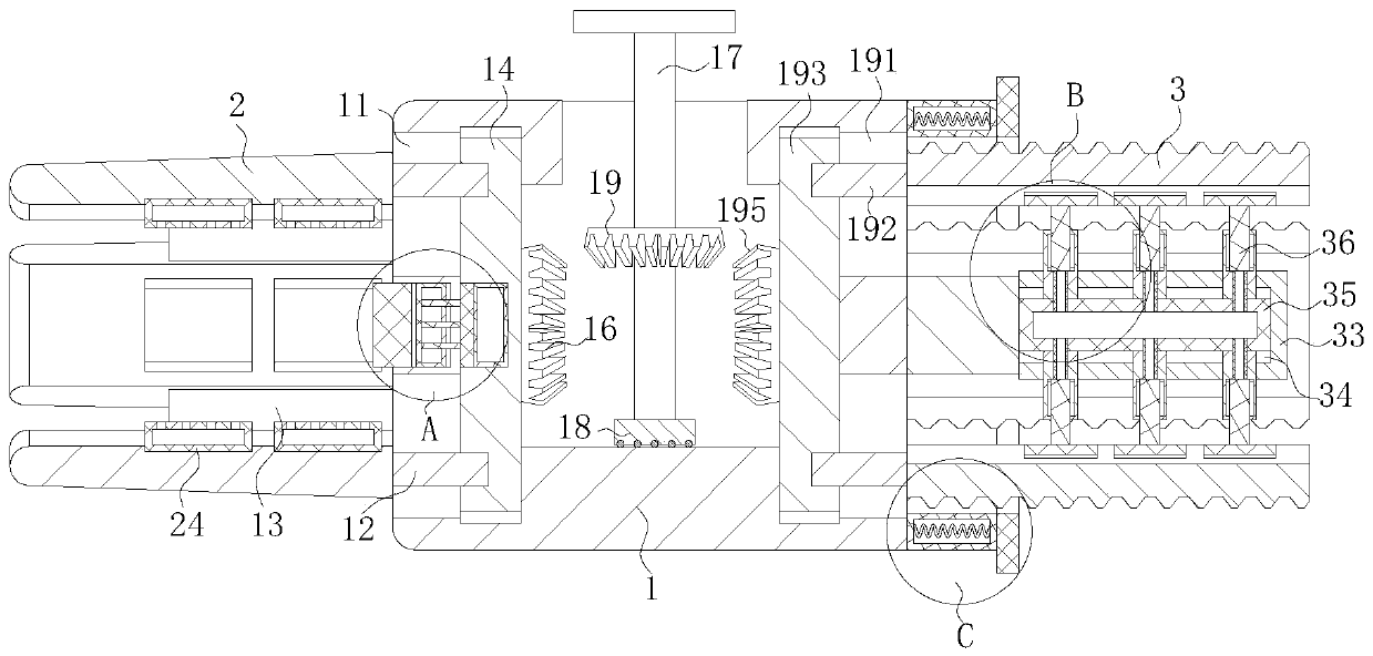 Gun head of pneumatic hot riveting gun