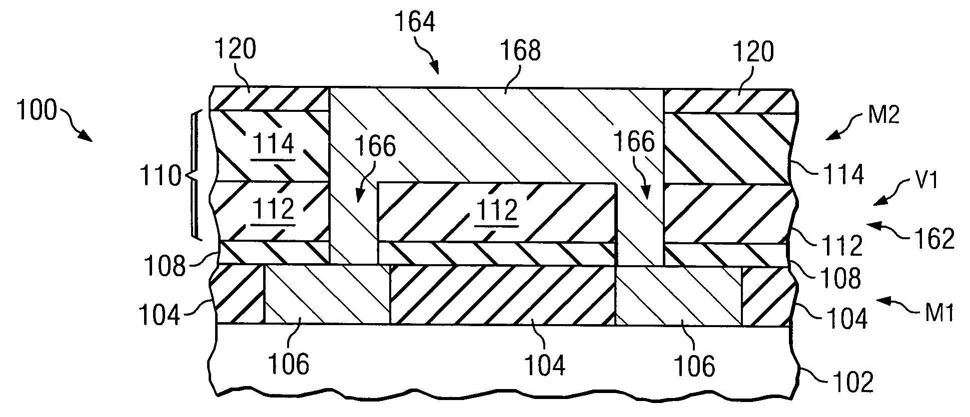 Dual damascene structure and method