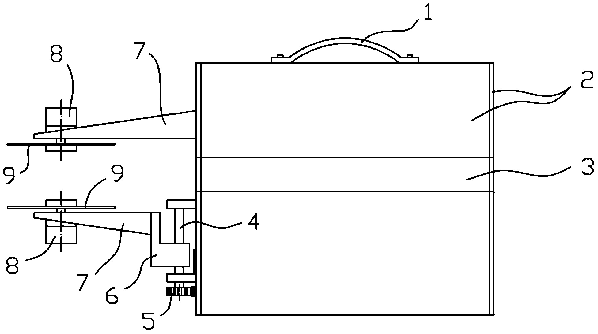 Machine for removing impurities on electric transmission line