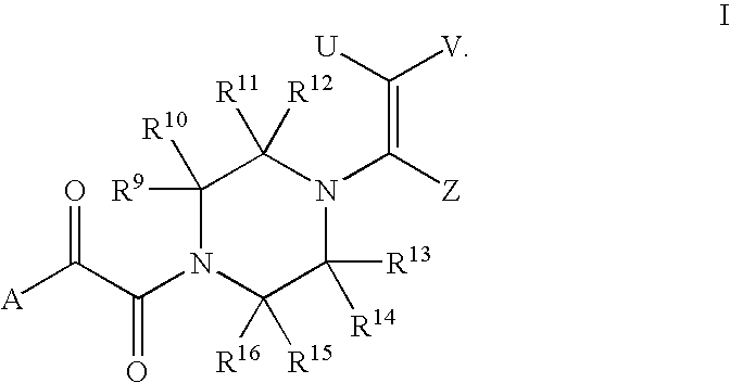 Piperazine enamines as antiviral agents