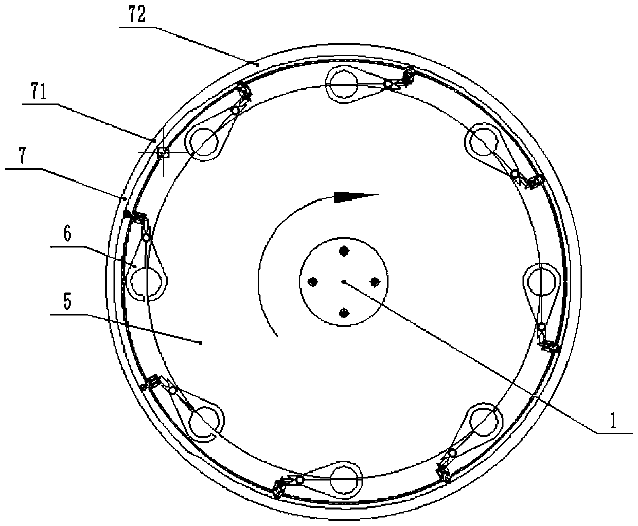 Rotary thin-wall tank forming device