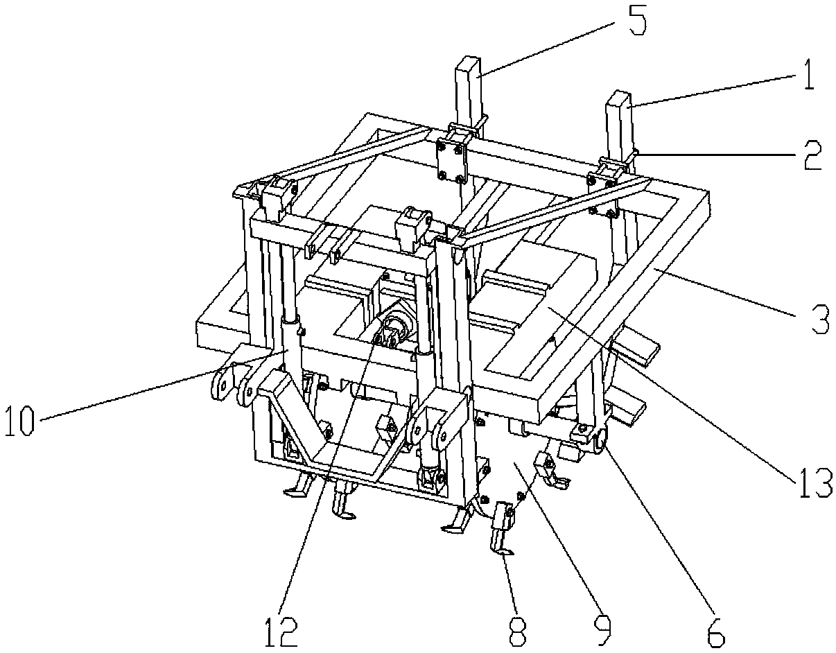 Lifting adjustable greenhouse subsoiler